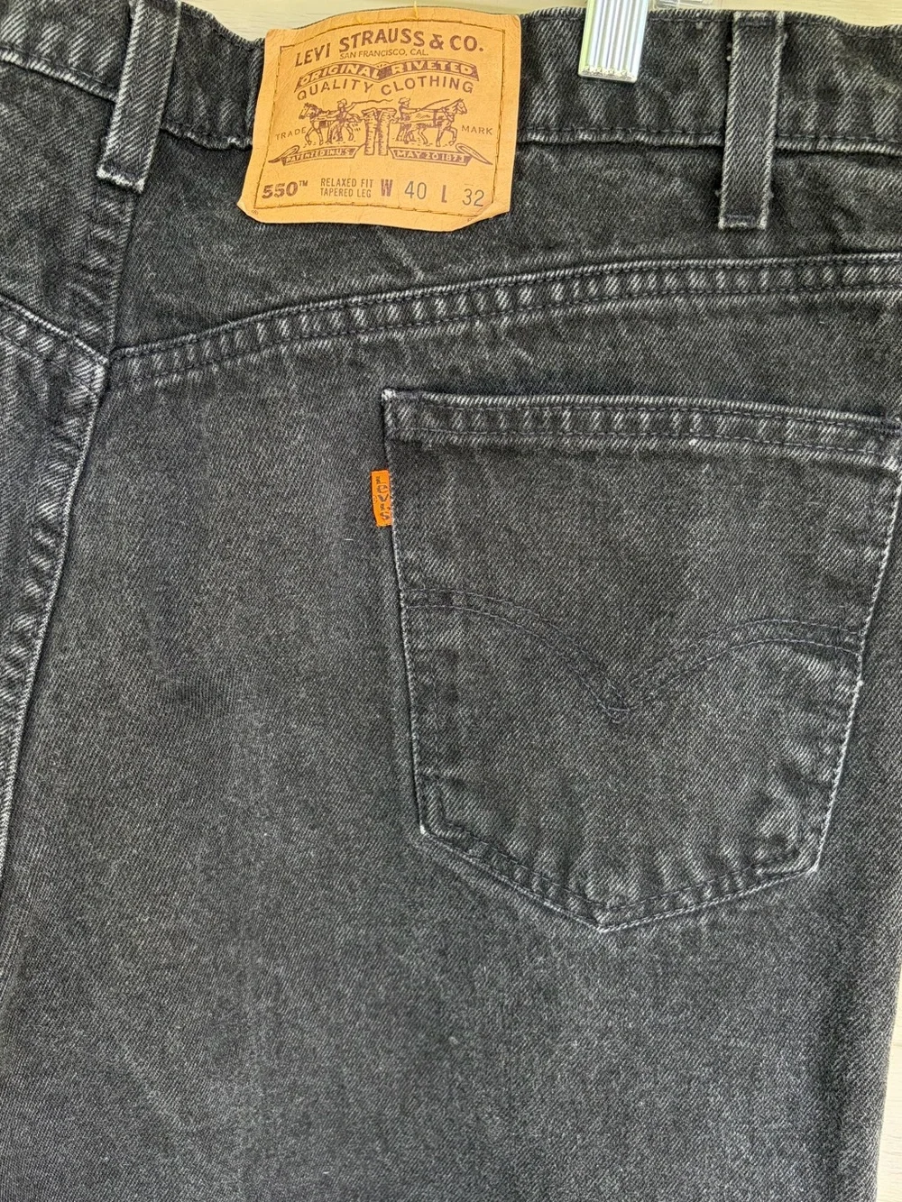 Vintage 90’s Orange Tab Black 550 Levi’s